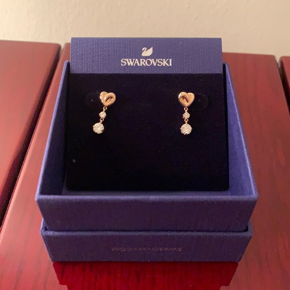 Swarovski Jewelry Swarovski Lifelong Heart Drop Earrings - Main Image